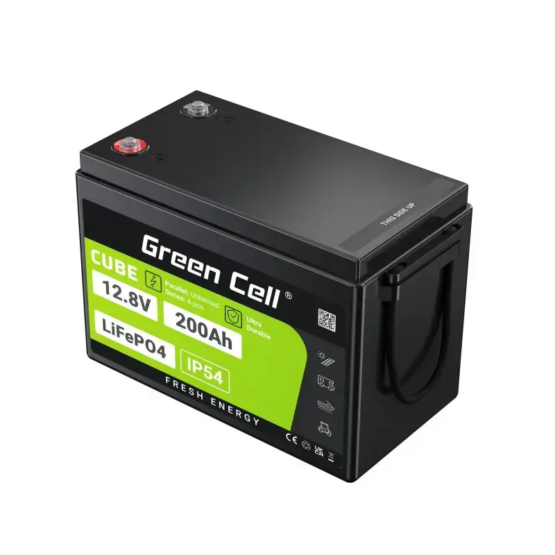 Batería para SAI Green Cell LFPGC12V200AH litio-hierro-fosfato 12,8 V 200 Ah, 395×195×275 mm, 20,5 kg