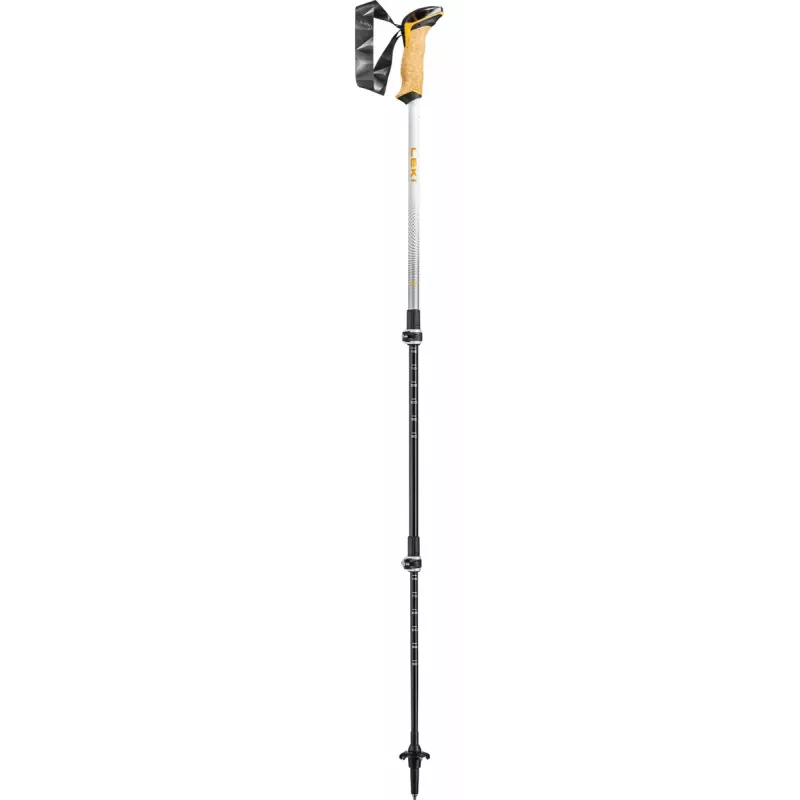 Bastón de trekking Leki Cressida telescópico para mujer, aluminio HTS 6.5, 90–125 cm, 237 g, 3 segmentos