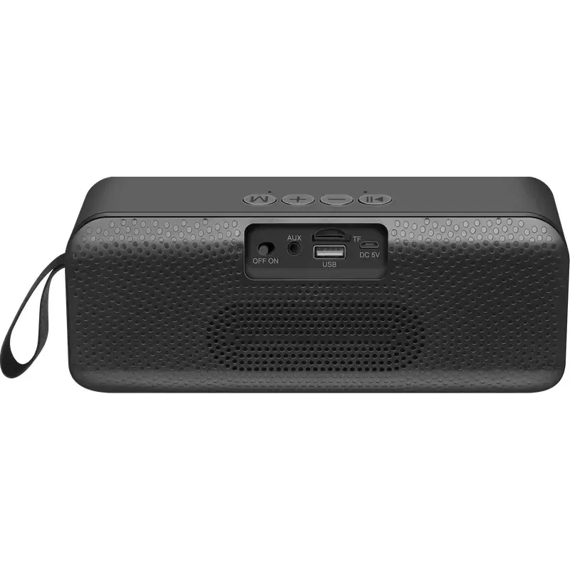 Altavoz Bluetooth mono portátil DEFENDER Q1 negro, 10 W RMS, 1200 mAh, Bluetooth 5.0, MicroSD, FM, AUX, USB