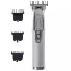Recortadora de barba Adler AD 2836S, batería de litio inalámbrica, 0,9–6 mm, 4 niveles de longitud, cuchillas de acero inoxidable, plateada