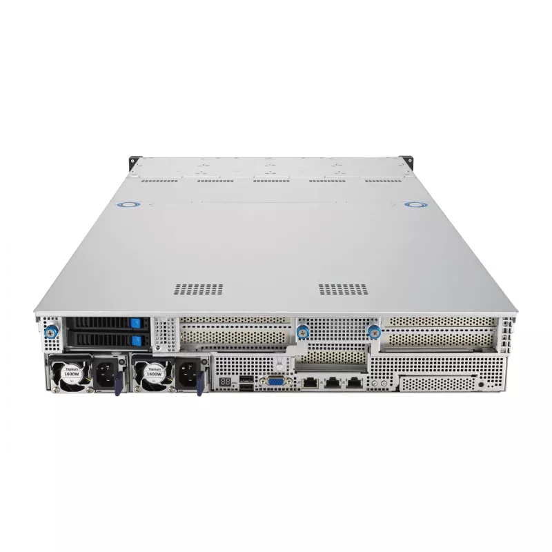 ASUS RS521A-E12-RS24U Socket SP5 rack (2U) negro, plateado