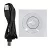 Qoltec Monolith 53979 SAI (UPS), line-interactive, 850 VA / 480 W, 2 tomas Schuko, LCD, USB, RJ45