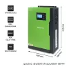 Qoltec 53886 inversor solar híbrido aislado de red (off-grid), 3,5 kW, 100 A MPPT, 24 V, onda senoidal pura