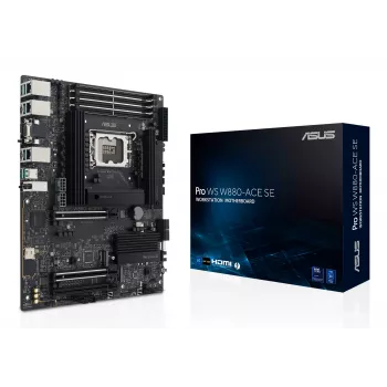 Placa base ASUS PRO WS W880-ACE SE, Intel W880, LGA 1851, ATX, DDR5, 4 DIMM, máx 256 GB, 2.5 Gb LAN