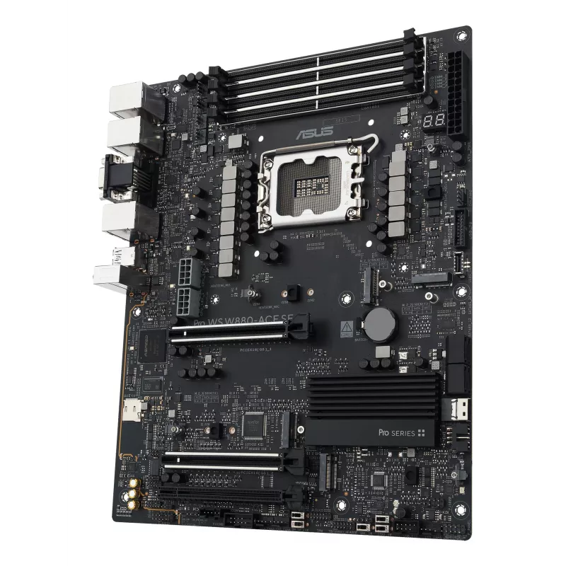 Placa base ASUS PRO WS W880-ACE SE, Intel W880, LGA 1851, ATX, DDR5, 4 DIMM, máx 256 GB, 2.5 Gb LAN