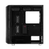 Caja de PC MODECOM AMIRANI ARGB Midi Tower, negra, cristal templado, 2x200mm frontales + 1x120mm trasero, USB-A 2x, USB-C 1x, compatible ATX/ITX, GPU hasta 35 cm