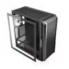 Caja de PC MODECOM AMIRANI ARGB Midi Tower, negra, cristal templado, 2x200mm frontales + 1x120mm trasero, USB-A 2x, USB-C 1x, compatible ATX/ITX, GPU hasta 35 cm