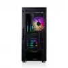 Caja de PC MODECOM AMIRANI ARGB Midi Tower, negra, cristal templado, 2x200mm frontales + 1x120mm trasero, USB-A 2x, USB-C 1x, compatible ATX/ITX, GPU hasta 35 cm
