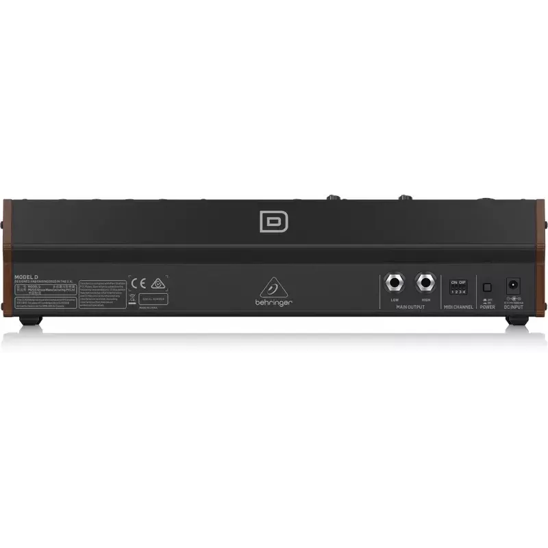 Sintetizador Behringer Model D negro color de carcasa negro fuente de alimentación DC AC