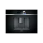 Cafetera de espresso empotrable Siemens CT718L1B0 – depósito de agua de 2,4 litros, 19 bar, molinillo integrado y espumador de leche, pantalla táctil TFT, negra