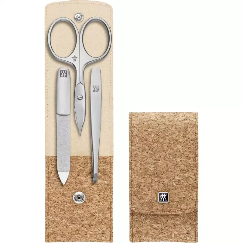 Set de manicura ZWILLING Twinox 97690-006-3 estuche de corcho 3 piezas