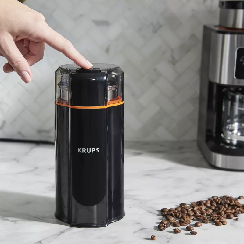 Molino de cuchillas Krups Silent Vortex GX3328 175 W negro 90 g de capacidad