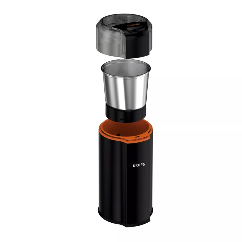 Molino de cuchillas Krups Silent Vortex GX3328 175 W negro 90 g de capacidad