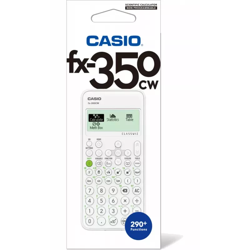 CASIO FX-350CW BOX calculadora científica, de bolsillo, gris