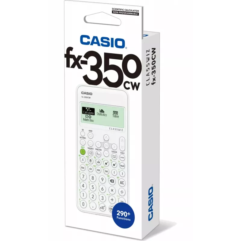 CASIO FX-350CW BOX calculadora científica, de bolsillo, gris