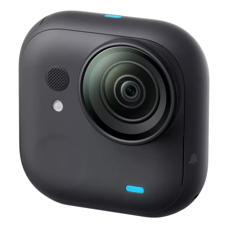 Insta360 GO Ultra Standard Bundle cámara de acción, 4K Ultra HD 3840x2880, sensor de 1/1,28 pulgadas, 240 fps, Wi-Fi, Bluetooth 5.4, pantalla táctil abatible de 2,5 pulgadas, MicroSD, 52,9 g, negra