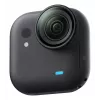 Insta360 GO Ultra Standard Bundle cámara de acción, 4K Ultra HD 3840x2880, sensor de 1/1,28 pulgadas, 240 fps, Wi-Fi, Bluetooth 5.4, pantalla táctil abatible de 2,5 pulgadas, MicroSD, 52,9 g, negra