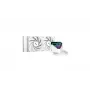 Refrigeración líquida todo en uno DeepCool LT520 WH, blanca, radiador de 240 mm, 2 ventiladores FDB de 120 mm, PWM, compatible con LGA/AM4/AM5/sTR4
