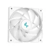 Refrigeración líquida todo en uno DeepCool LS520 SE WH – radiador de 240 mm, 2 ventiladores PWM de 120 mm, blanca, base de cobre