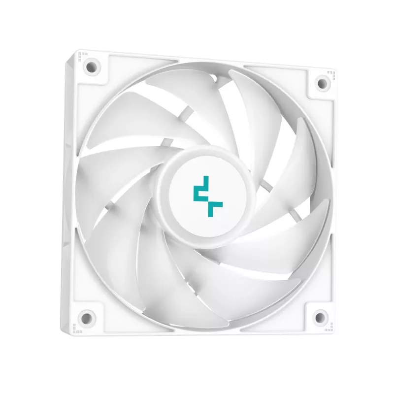 Refrigeración líquida todo en uno DeepCool LS520 SE WH – radiador de 240 mm, 2 ventiladores PWM de 120 mm, blanca, base de cobre