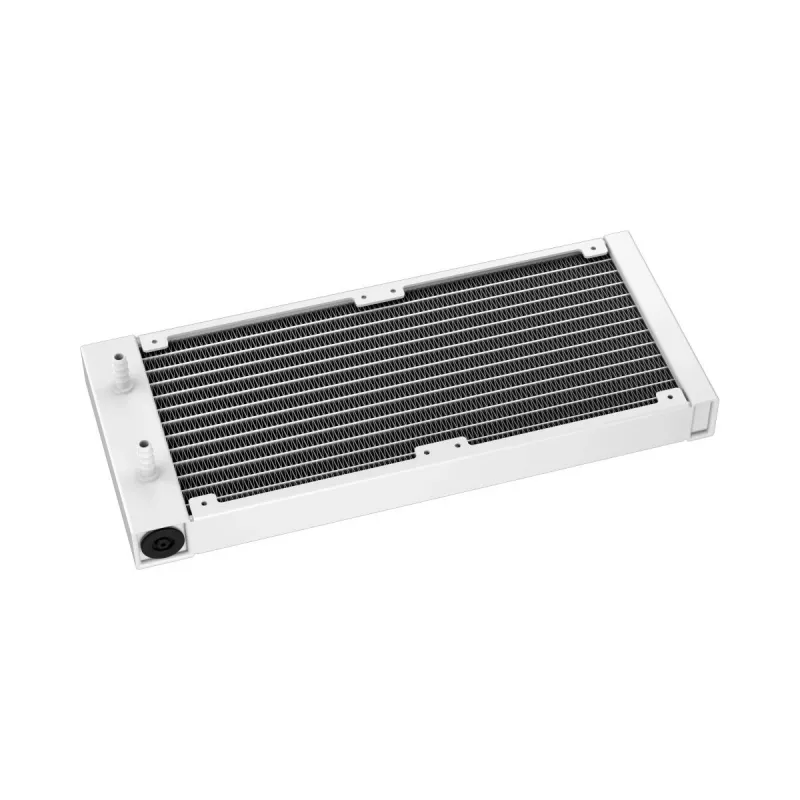 Refrigeración líquida todo en uno DeepCool LS520 SE WH – radiador de 240 mm, 2 ventiladores PWM de 120 mm, blanca, base de cobre