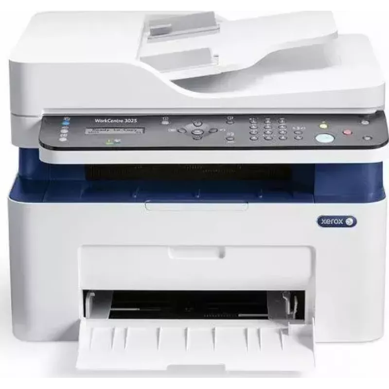 Multifunción Xerox WorkCentre 3025/NI — láser monocromo multifunción, 20 ppm, Wi‑Fi, Ethernet, A4, 1200x1200 DPI