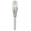 Intellinet 319768 Cat5e U/UTP cable de conexión (patch), 3 m, RJ45-RJ45, CCA, PVC, contactos chapados en oro, snagless, gris