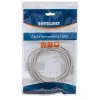 Intellinet 319768 Cat5e U/UTP cable de conexión (patch), 3 m, RJ45-RJ45, CCA, PVC, contactos chapados en oro, snagless, gris