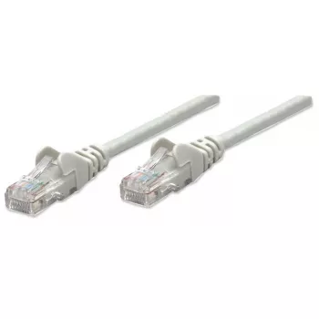 Cable de red INTELLINET Cat5e U/UTP 3 m, gris, CCA, RJ-45–RJ-45, 350 MHz