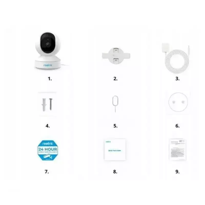 Reolink E340 8MP 4K Cámara de vigilancia WLAN giratoria e inclinable para interior (WCEZ8MP05PTAFW)