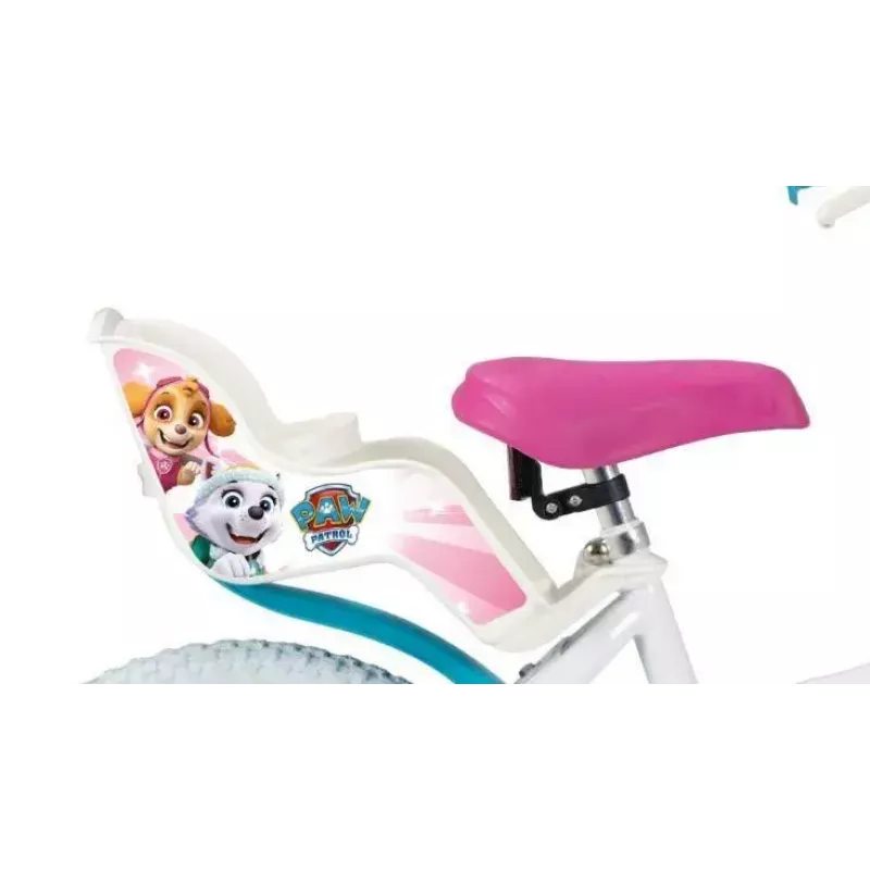 Bicicleta infantil Toimsa 16 inch Modelo 1681 — cuadro de acero, ruedas de 16 inch con aire, frenos de llanta delantero y trasero, con ruedines y cesta (PAW Patrol)