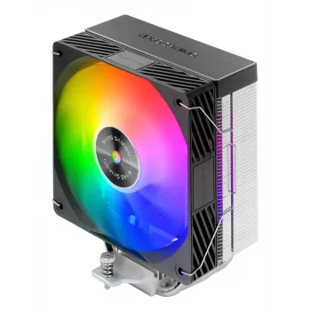 Ventilador de aire TACENS Mars Gaming MCPU-X4ARGB — ventilador ARGB de 120 mm, 4 heatpipes, TDP 220 W, PWM, soporte LGA1200