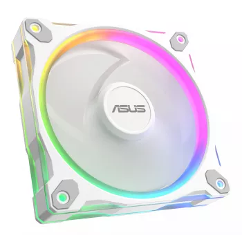 Ventilador para caja ASUS Prime MR120 ARGB blanco 120 mm cojinete de deslizamiento