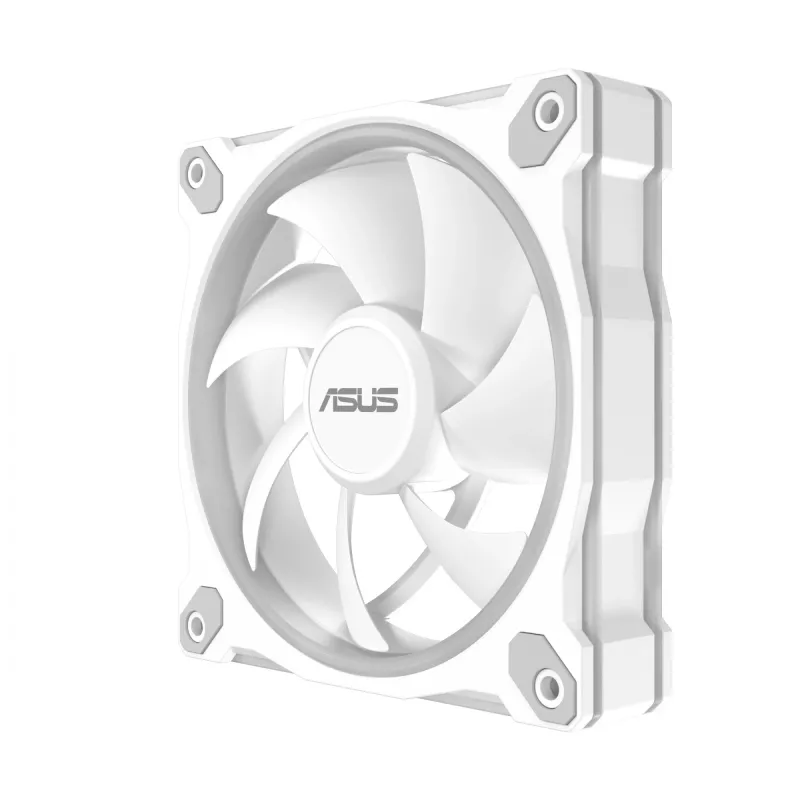 Ventilador para caja ASUS Prime MR120 ARGB blanco 120 mm cojinete de deslizamiento