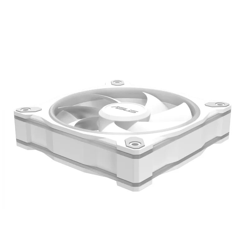 Ventilador para caja ASUS Prime MR120 ARGB blanco 120 mm cojinete de deslizamiento