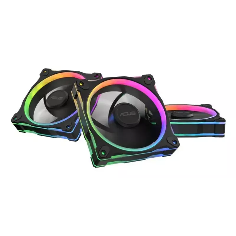 Ventilador ASUS Prime MR120 ARGB negro 120 mm cojinete de deslizamiento PWM 1600 rpm 58 CFM