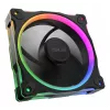 Ventilador ASUS Prime MR120 ARGB negro 120 mm cojinete de deslizamiento PWM 1600 rpm 58 CFM