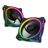 Ventilador ASUS Prime MR120 ARGB negro 120 mm cojinete de deslizamiento PWM 1600 rpm 58 CFM