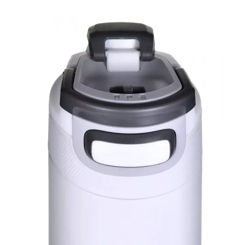 Botella isotérmica Kambukka Elton 600 ml blanco tiza – Botella al vacío, acero inoxidable 18/8, a prueba de fugas, tapa Snapclean