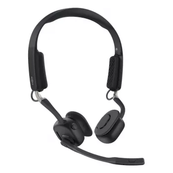 SHOKZ OpenMeet Auriculares inalámbricos Bluetooth de conducción ósea para videoconferencia