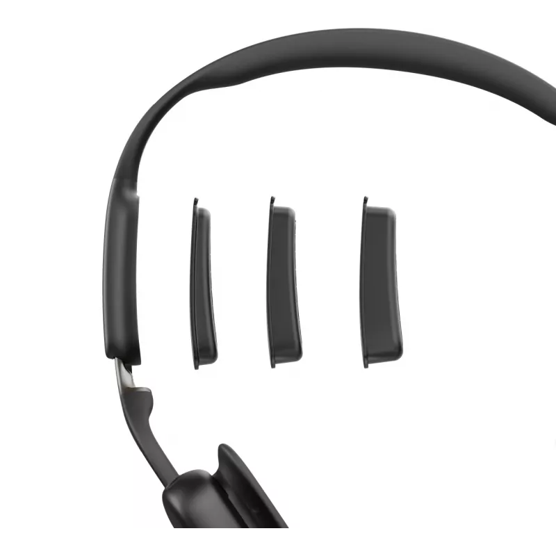 SHOKZ OpenMeet UC Auriculares inalámbricos Bluetooth de conducción ósea para videoconferencia con adaptador USB-A