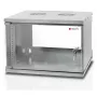 Techly Armario de pared Rack 19 6U prof. 450 Gris Montado