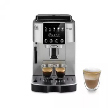 Cafetera espresso De’Longhi Magnifica S ECAM220.30.SB — depósito de agua de 1,8 L, depósito de café en grano de 250 g, molinillo integrado y espumador de leche