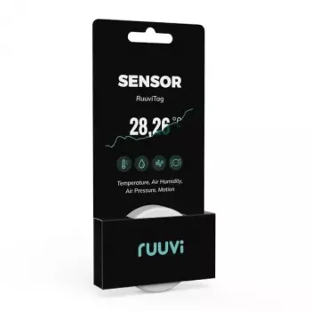 Sensor inalámbrico Ruuvi RT4in1 temperatura humedad presión movimiento