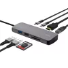 Hub USB Type-C TRUST 25672 — HDMI, RJ-45, USB 3.2 Gen 1 Type-A/Type-C, SD/MicroSD, gris