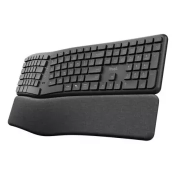 Teclado inalámbrico multidispositivo ergonómico Trust Keyra