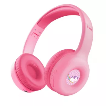 Trust Nouna, con cable e inalámbrico, llamadas/música, 20 - 20000 Hz, 134 g, auricular, rosa