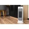Calefactor cerámico eléctrico NOVEEN PTC2000 — 2000 W, termostato regulable, pantalla LED, temporizador, mando a distancia, blanco