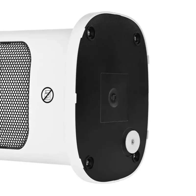 Calefactor cerámico eléctrico NOVEEN PTC2000 — 2000 W, termostato regulable, pantalla LED, temporizador, mando a distancia, blanco