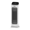 Calefactor cerámico eléctrico NOVEEN PTC2000 — 2000 W, termostato regulable, pantalla LED, temporizador, mando a distancia, blanco